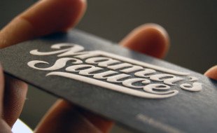 Cool Letterpress Business Card – Mama’s Sauce