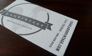 Creative Letterpress Business Card – DonVintage