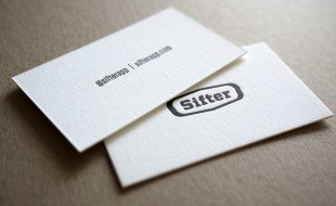 Minimalistic Letterpress Business Card – Sifter