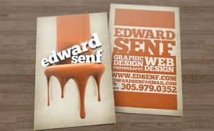 Unique Business Card Design - Edward Senf