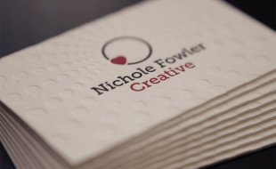 Unique Letterpress Business Card – Nichole Fowler