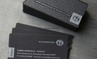 Cool Custom Letterpress Card – Six Speed