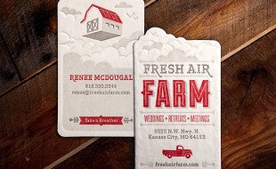 Unique Business Card - Fresh Air Farm