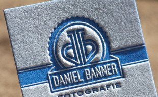 Unique Letterpress Business Card – Daniel Banner