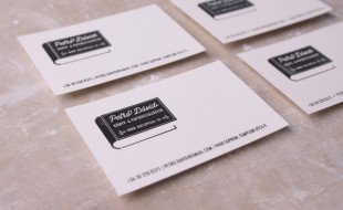 Minimalistic Business Card – David Petro Book & Paper Restorer