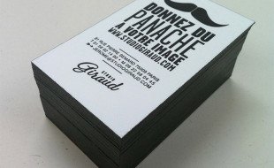 Black & White Letterpress Business Card – Studio Giraud