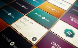Cool Business Cards - Vintage Hall