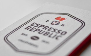 Cool Letterpress Business Card - Espresso Republic