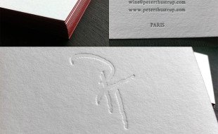 Cool Letterpress Business Card – Peter Thustrup