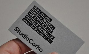 Cool Letterpress Business Card -StudioCorko