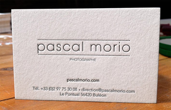 Cool Minimalistic Business Card - Pascal Morio