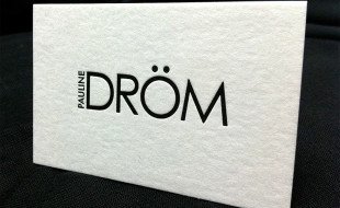Cool Minimalistic Letterpress Business Card - Pauline Dröm