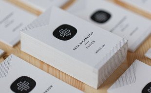 Cool Minimalistic Letterpress Card – Seth Nickerson