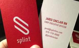 Letterpress Business Cards - Splint