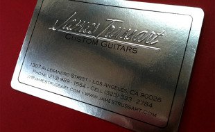 Metallic Letterpress Business Card - James Trussart