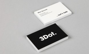 Minimalistic Business Card – 3Dot Records