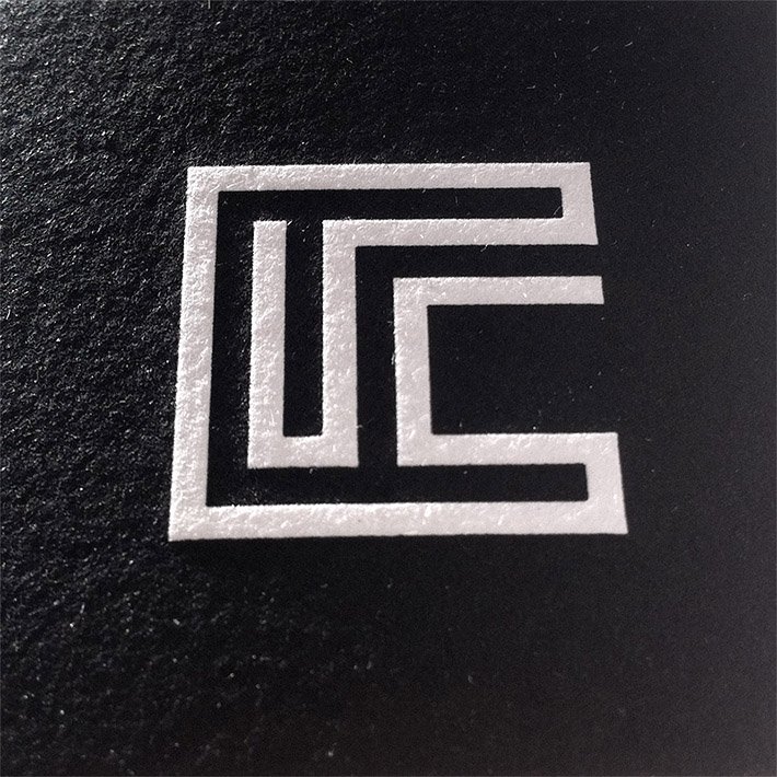 Square Letterpress Business Card - Vincent Cordel