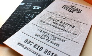 Unique Cool Letterpress Business Card - Data Yard