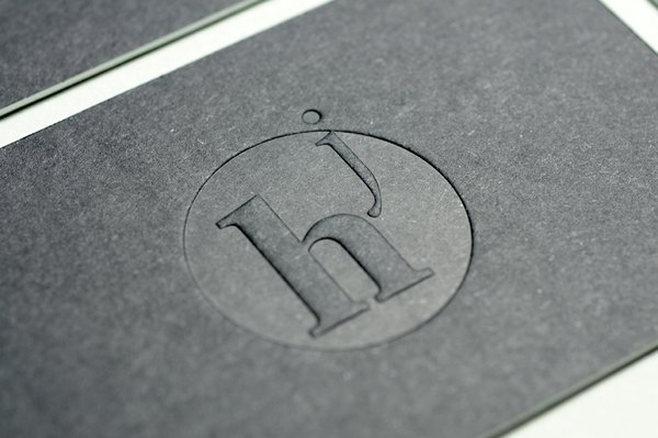 Unique Letterpress Business Card - Julien Hauchecorne