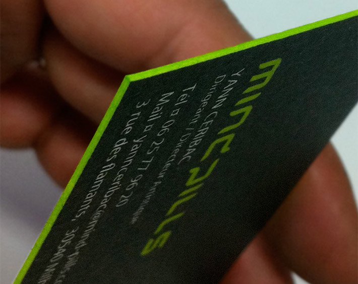 Unique Letterpress Business Card - MindPills