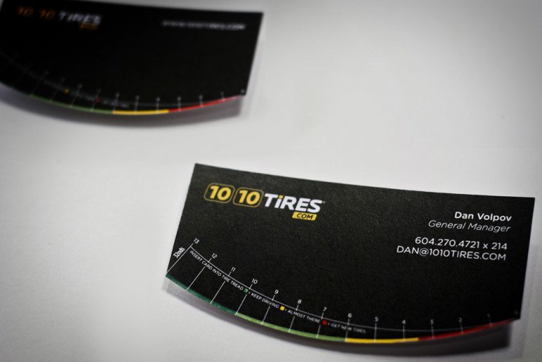 Creative Business Card - 1010 Tires