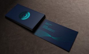 Cool Foil-Stamped Business Card - Pilates