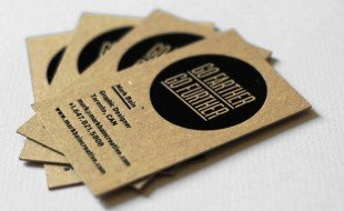 Cool Letterpress Business Card - Mark Bain