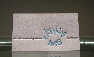 Creative Letterpress Business Card - Dondrea