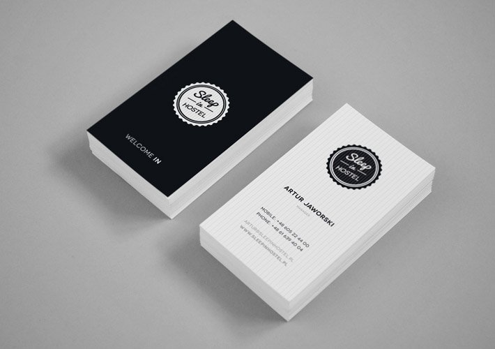 Custom Business Cards – Sleep In Hostel 