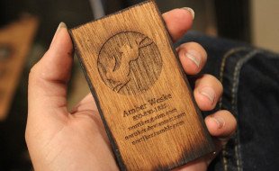 Laser Cut Business Cards - Amber Weske