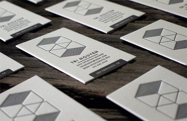 Letterpress Business Card - Tri Nguyen