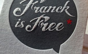 Unique Letterpress Business Card - Franck is Free