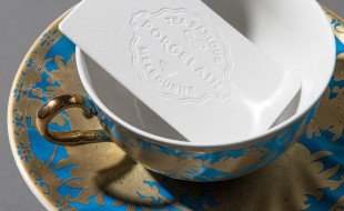 Unique Letterpress Business Card - Porcelain