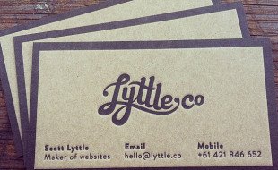 Letterpress Business Card - Lyttle
