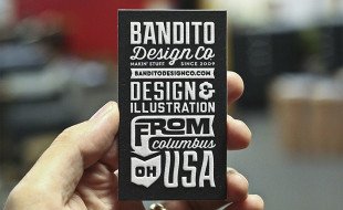 Unique Letterpress Business Card - BanditoDesignCo