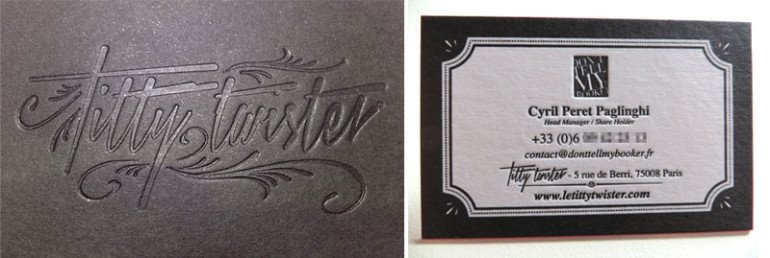 Cool Business Card - Le Titty Twister