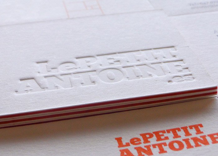 Letterpress Business Cards - Lepetit Antoine
