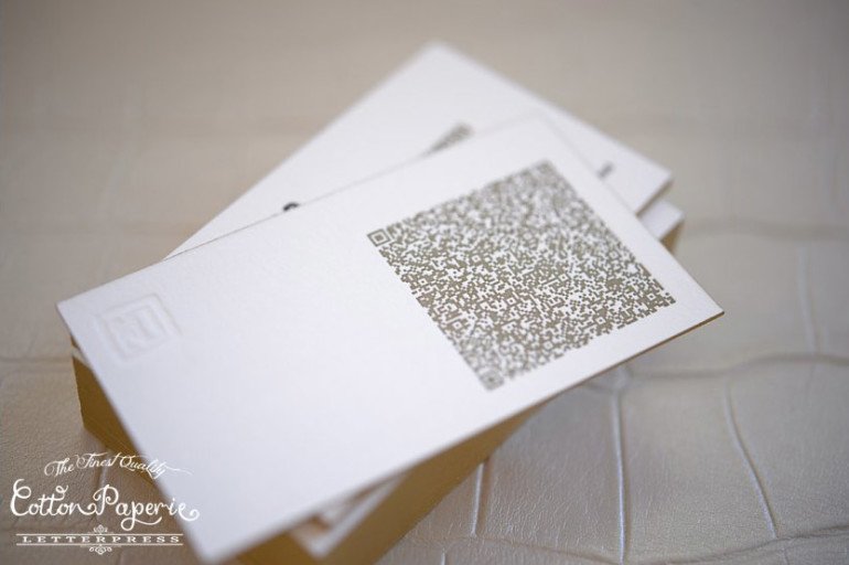 Letterpress Business Card with Painted Edges - Steiner