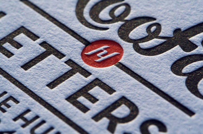 Nice Letterpress Business Card - Hoofd&Letters