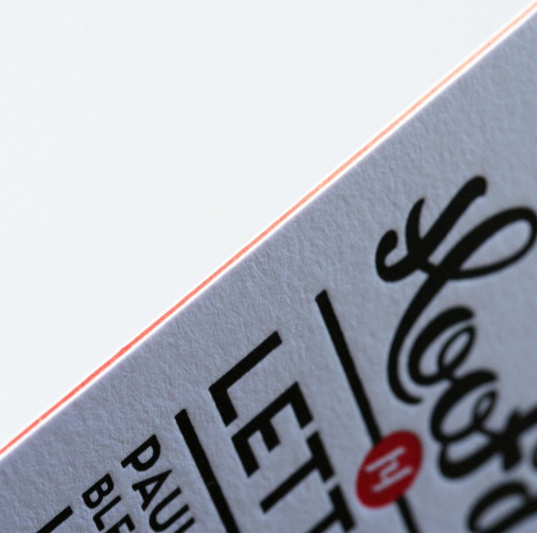 Nice Letterpress Business Card - Hoofd&Letters