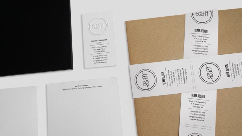 Cool Letterpress Business Card - Seam