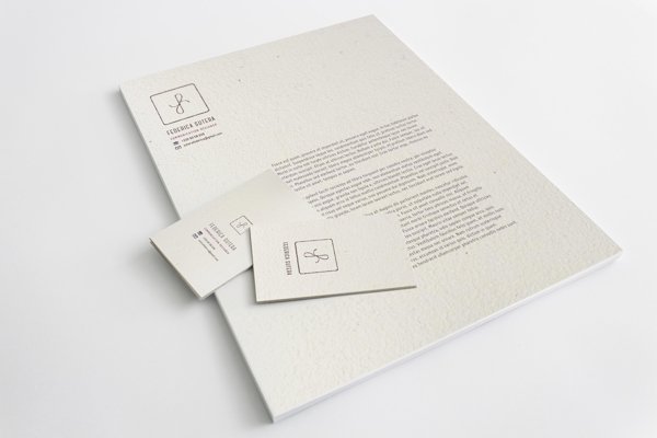 Unique Minimalistic Business Card - Frederica Sutera