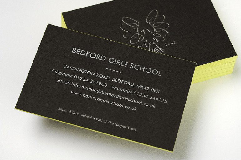 Creative Letterpress Business Card - Bedford