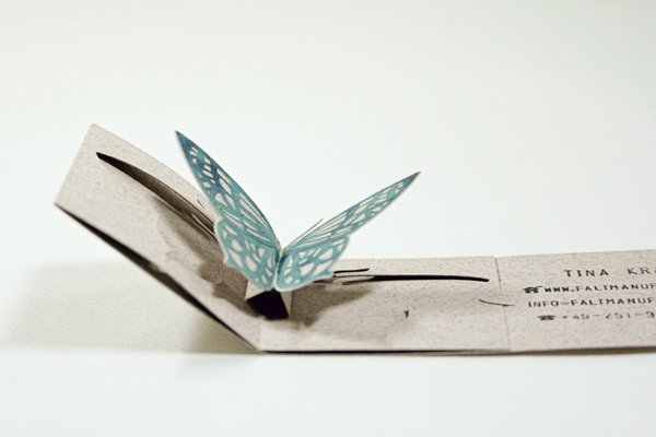 Amazing Butterfly Popup Business Card