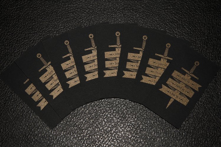 Cool Gold Ink Business Cards - Dream Gold