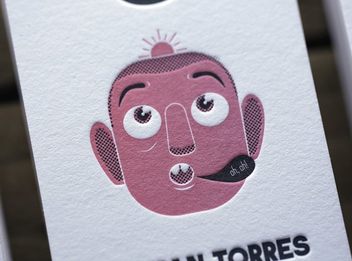 Custom Letterpress Business Card - German Torres3