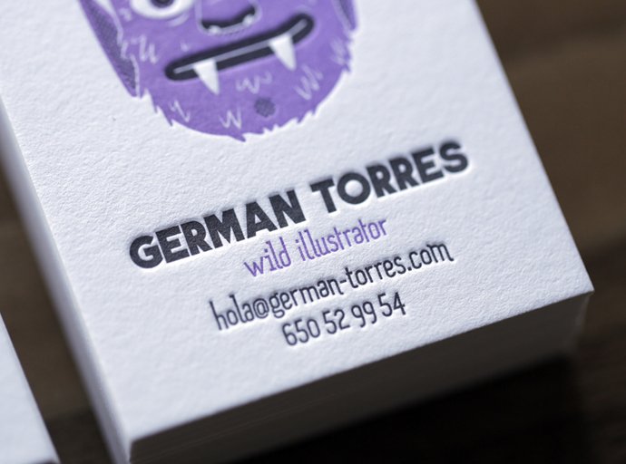Custom Letterpress Business Card - German Torres6