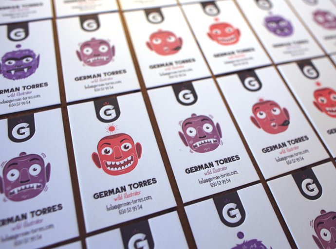 Custom Letterpress Business Card - German Torres8