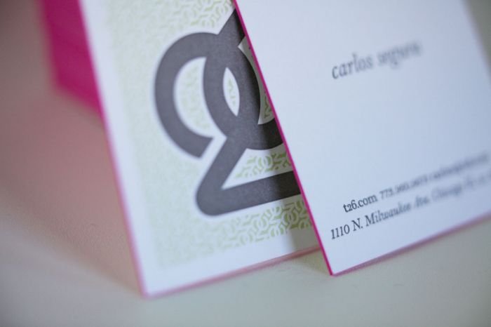 Letterpress Business Card - T26 Digital Type Foundry