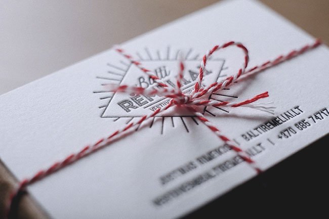 Letterpress Business Cards for a Wedding Photographer